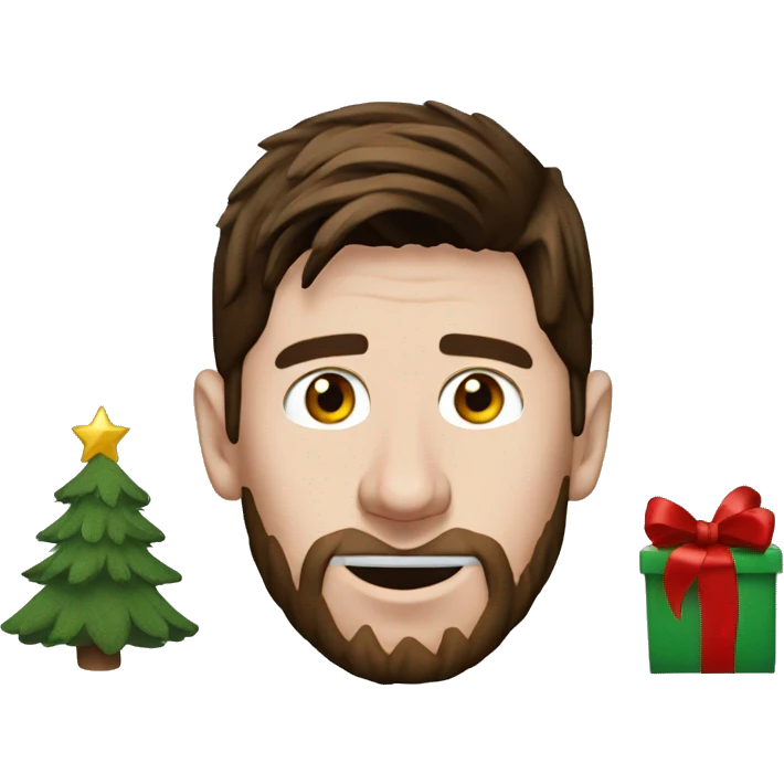 Christmas Lionel Messi emoji