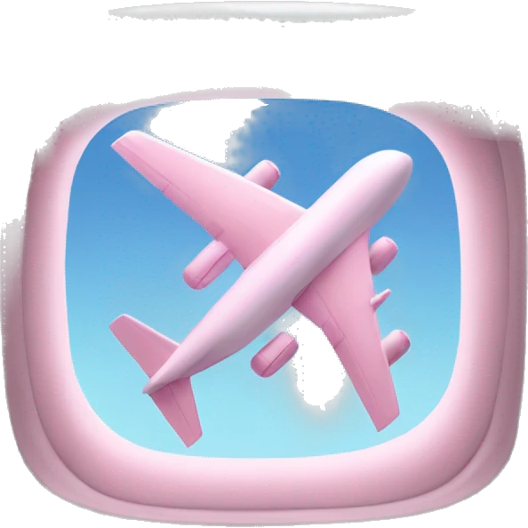 Light pink airplane window  emoji