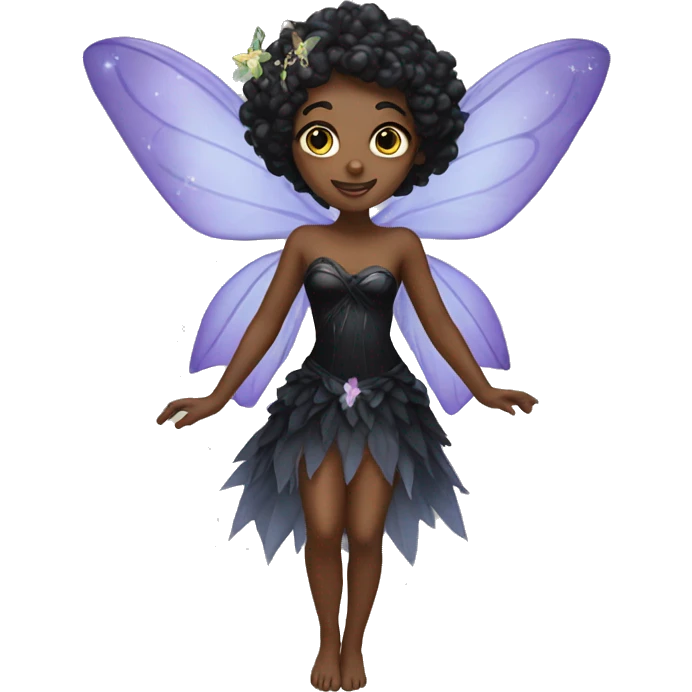 Black fairy emoji