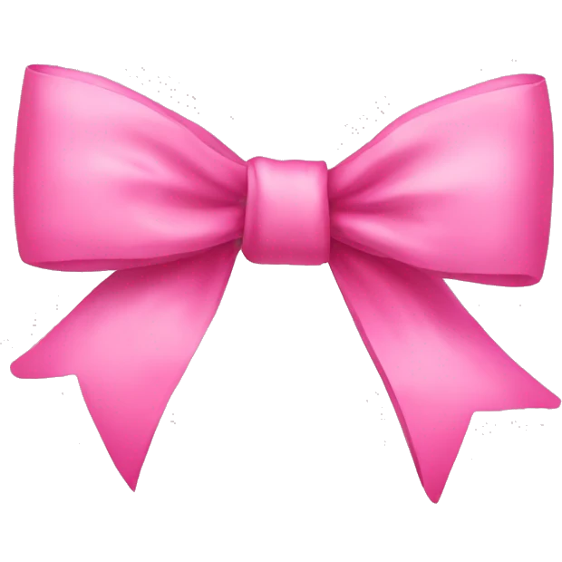A pink bow emoji