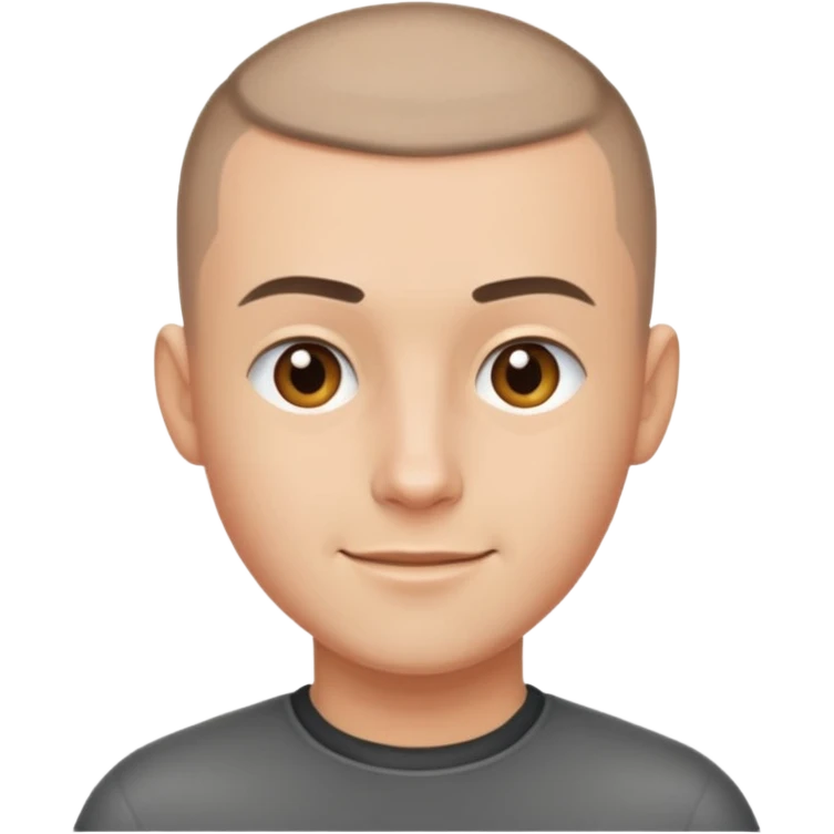 man with buzzcut emoji
