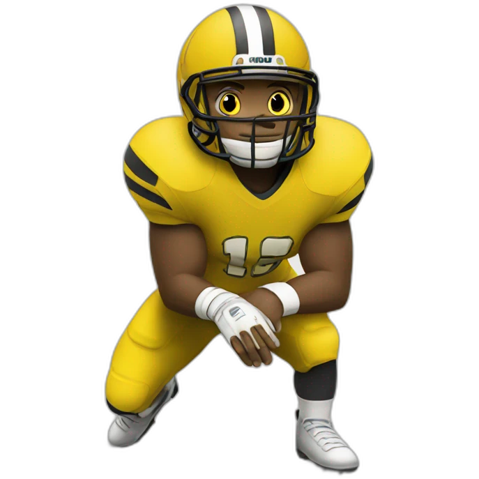 yellow football player emoji