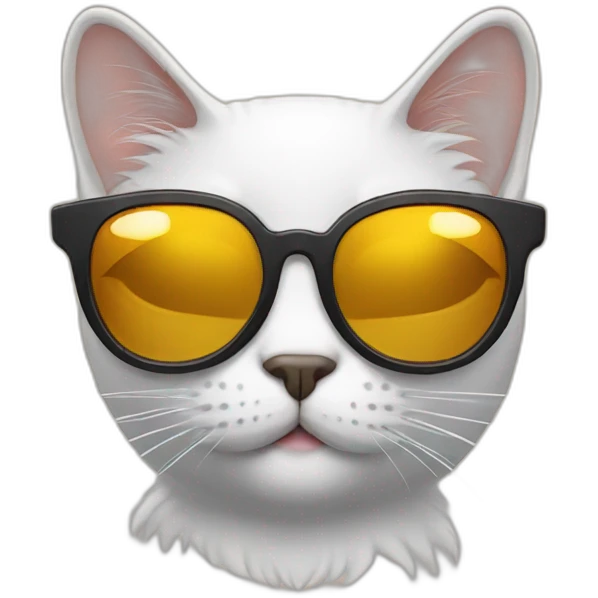 Cat with sunglasses emoji