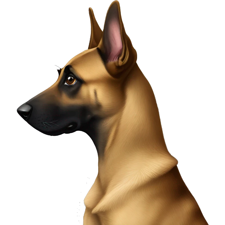 Belgian Malinois on Lookout emoji