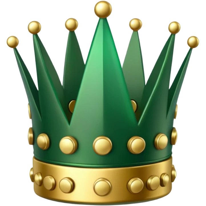 Green crown but the spikes are dominos emoji