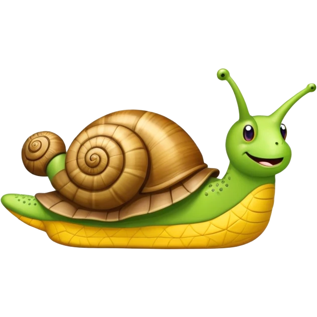 emoji de um caramujo usando crocks emoji