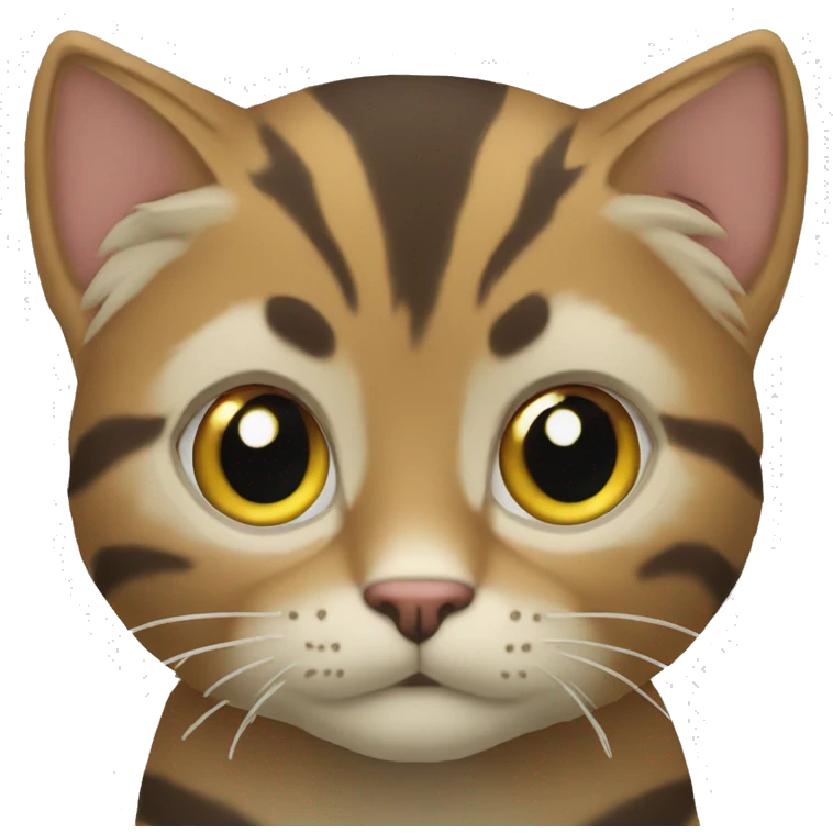 белый кот, сидит и чешет ухо  emoji