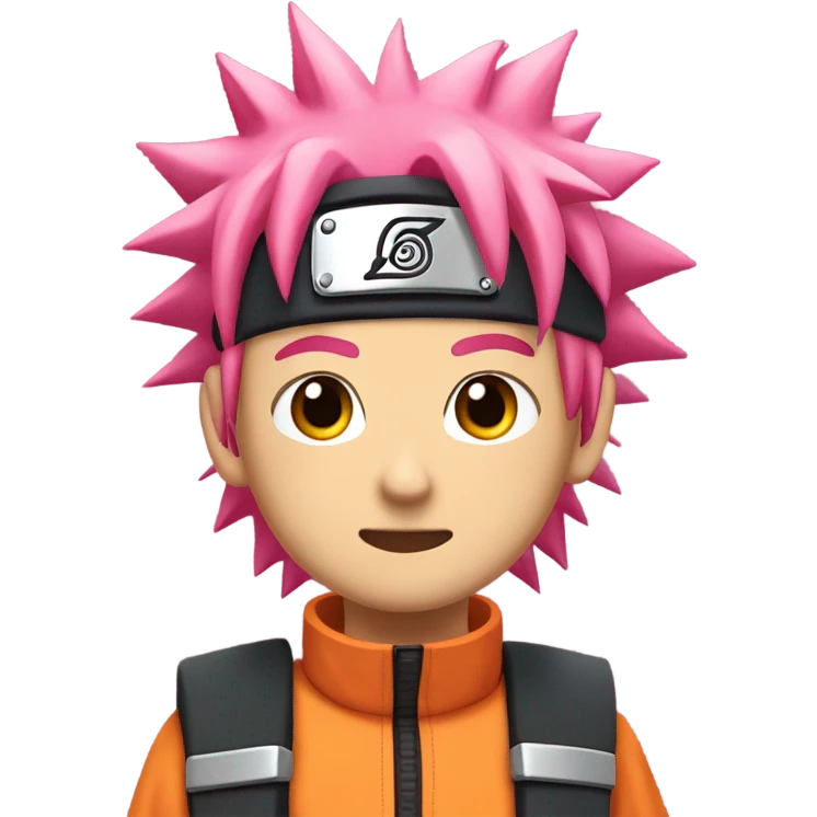 Naruto with pink hair emoji