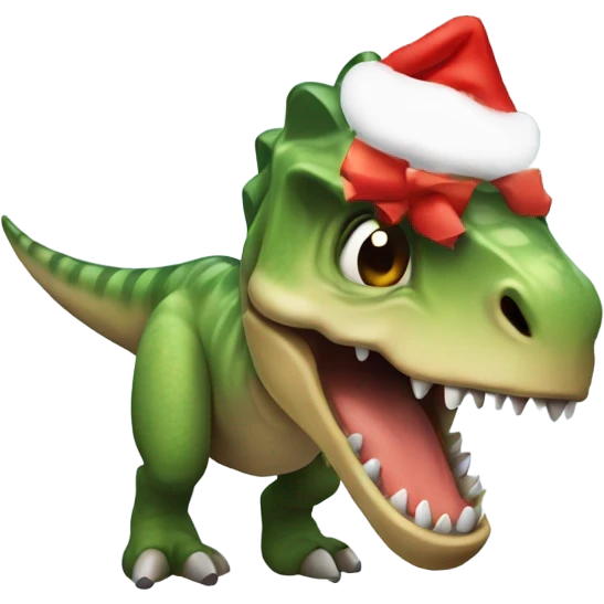Dinosaurio navideño  emoji
