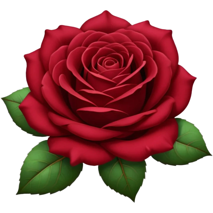 burgundy red rose emoji