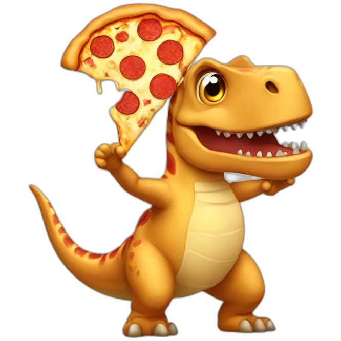 Pizza dinosaur  emoji