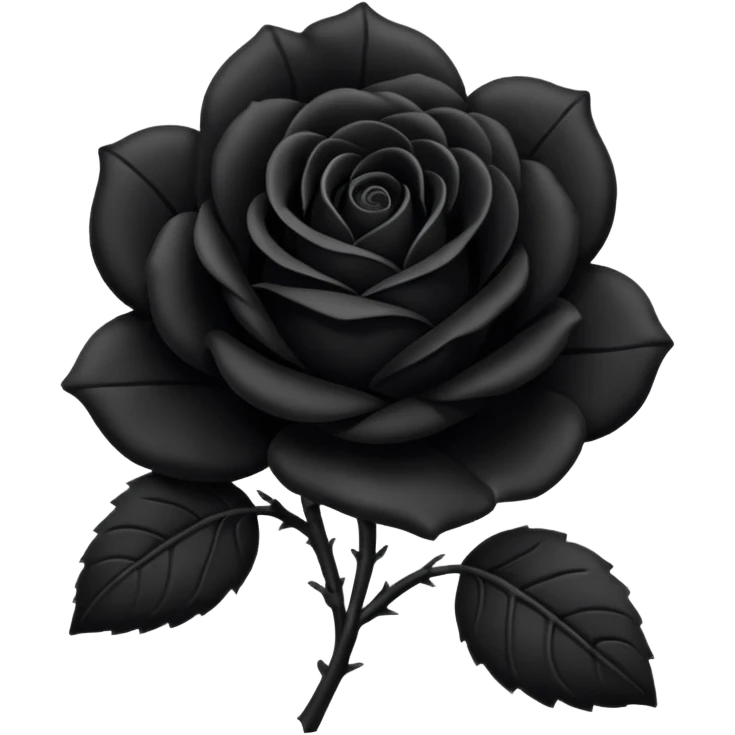 Black rose  emoji