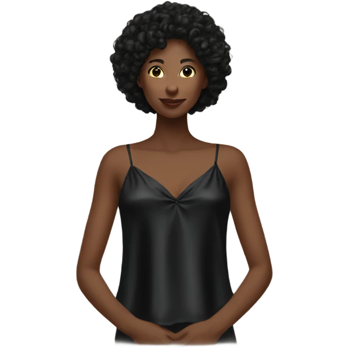 black silk camisole emoji
