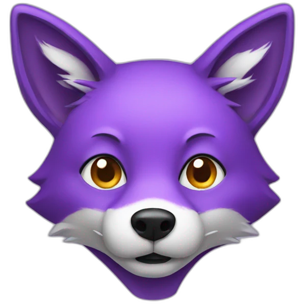 purple fox emoji