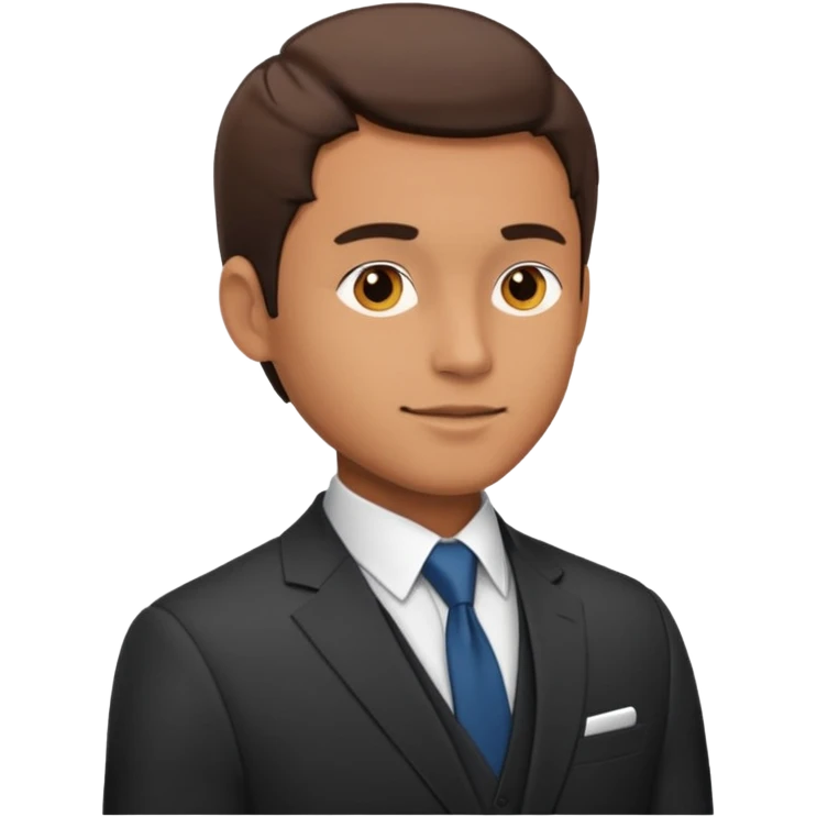 Man in suit half-side emoji
