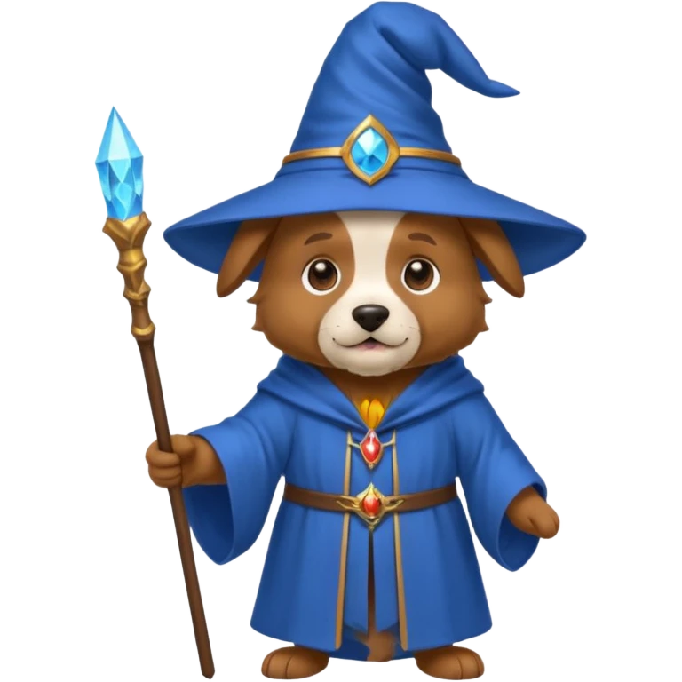 Dog wizard emoji