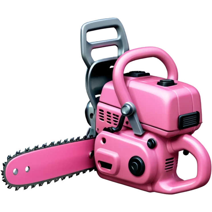Pink chainsaw emoji