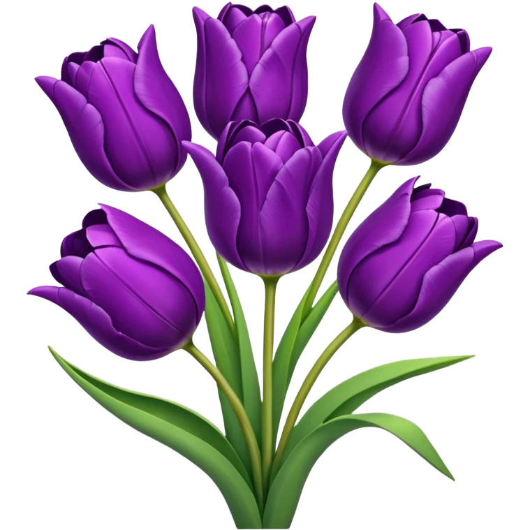 tulips purple emoji