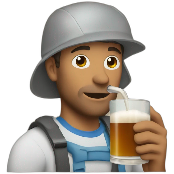 man drinking mate emoji