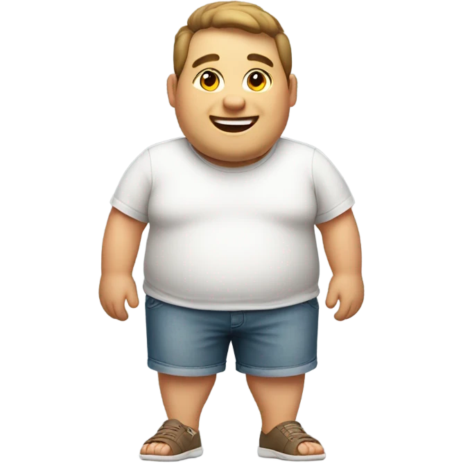Fat guy  emoji
