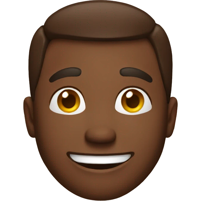 happy brown guy emoji