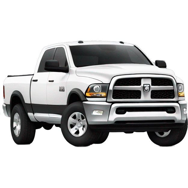 Dodge Ram 2500 on wide wheels emoji
