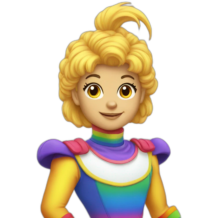 Rainbow brite cartoon emoji