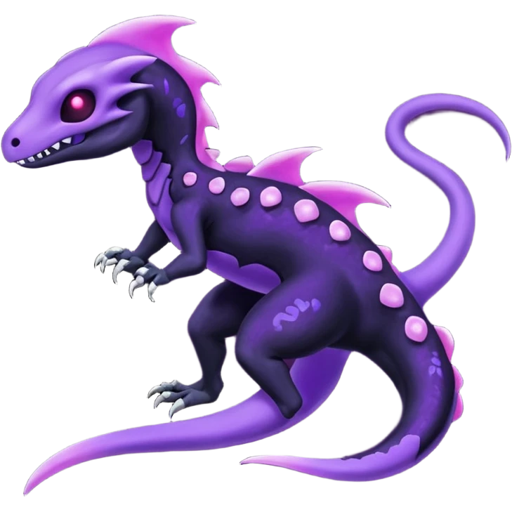 Nebulae Salandit-Duskull-Noibat-Fakémon-hybrid-creature (full body)  emoji
