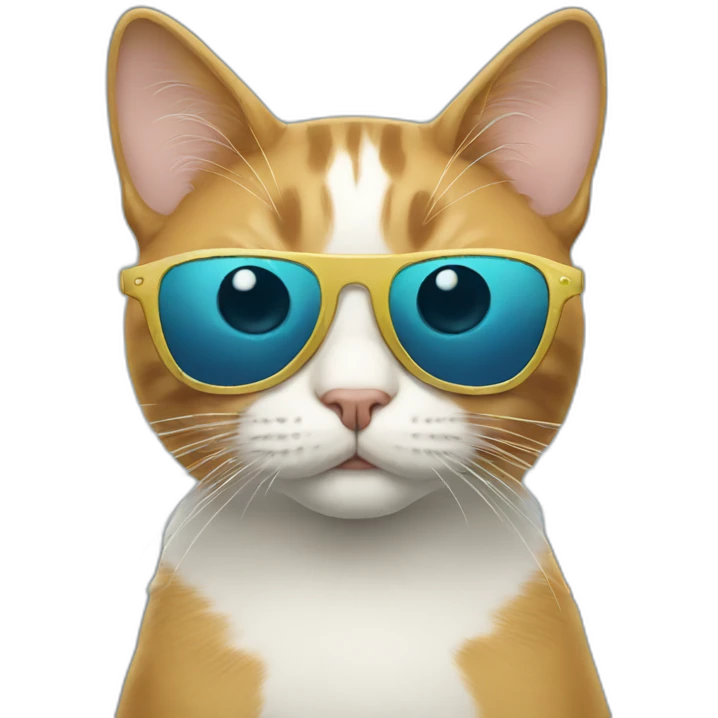 Cat with sunglasses emoji