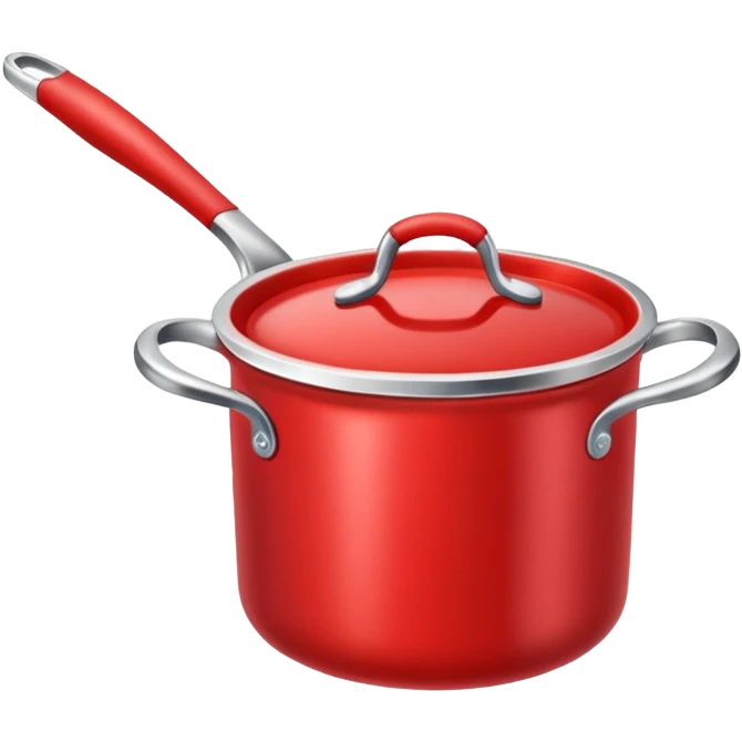 an empty red kitchen pot emoji