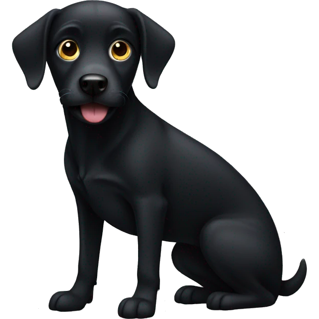 black dog emoji