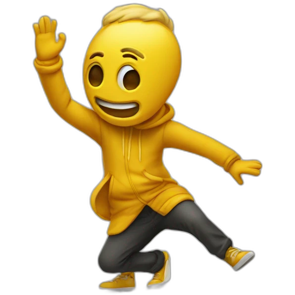 Personnage avec une dab emoji