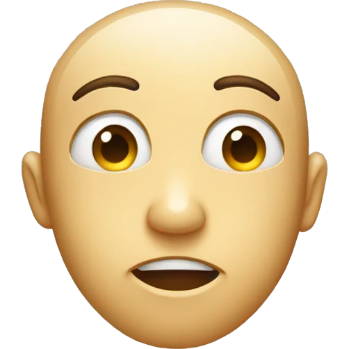 Eyes closed looking downwards and a sideways smile emoji