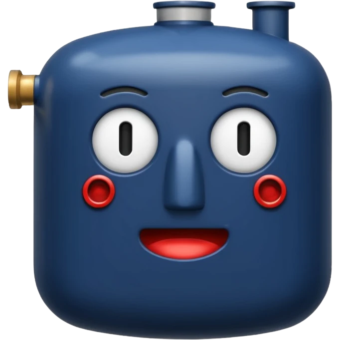 navy blue boiler emoji modern no face detailed emoji
