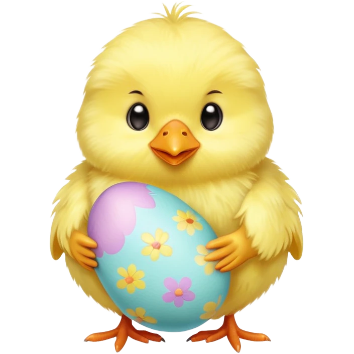 
pastel cute easter chick emoji