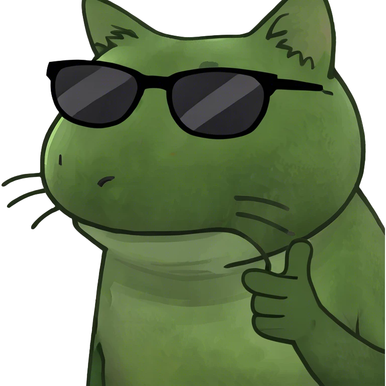 Cat with sunglasses emoji