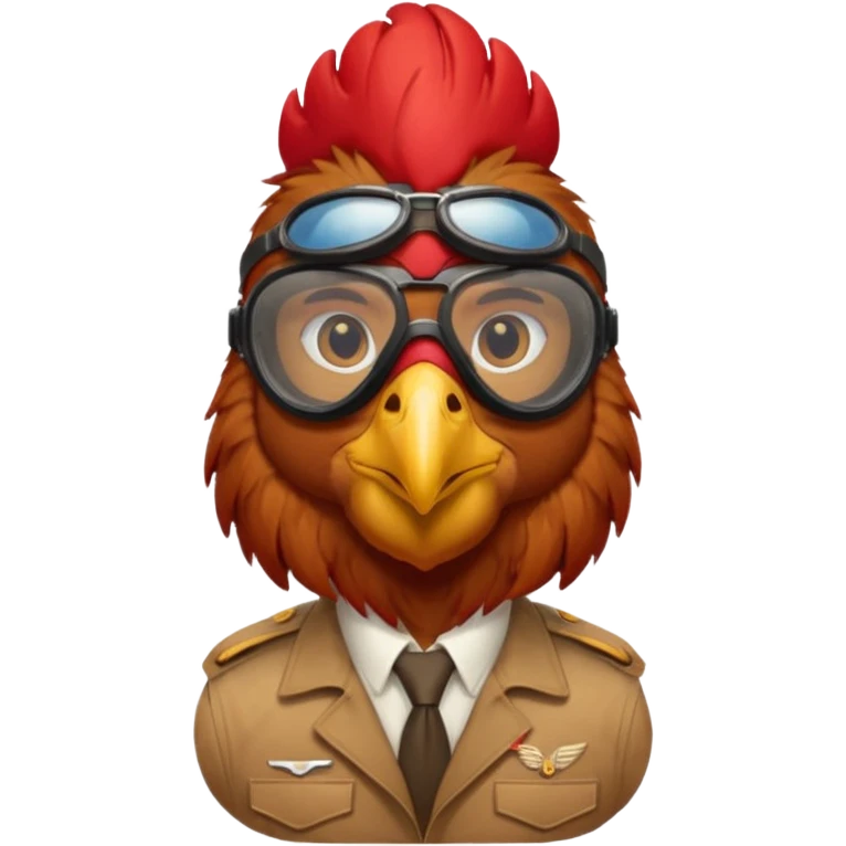 pilot rooster emoji