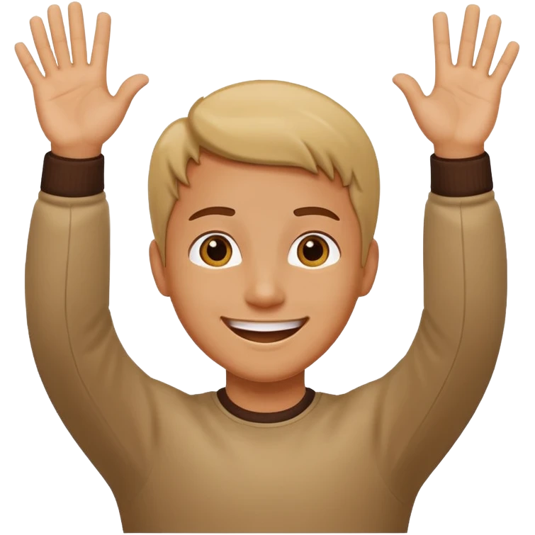 Somone waving there hands up and down  emoji