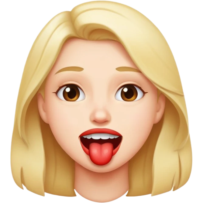 biting lip with a playful expression emoji