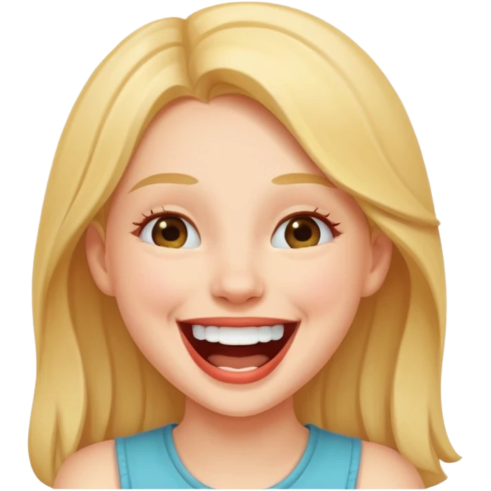 Girl laughing emoji
