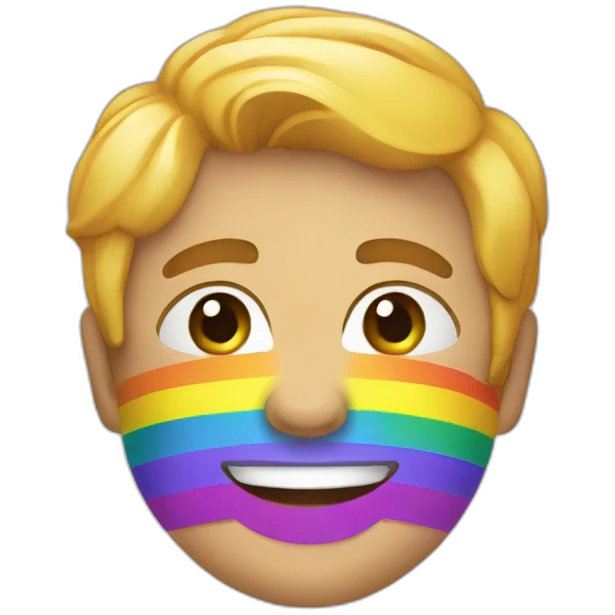Drapeau LGBT gay emoji