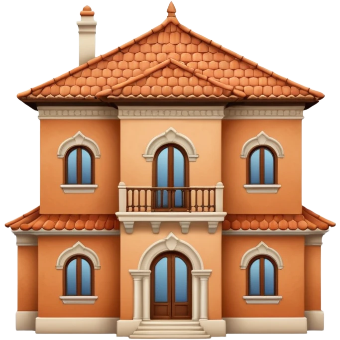 house with spanish architecture emoji