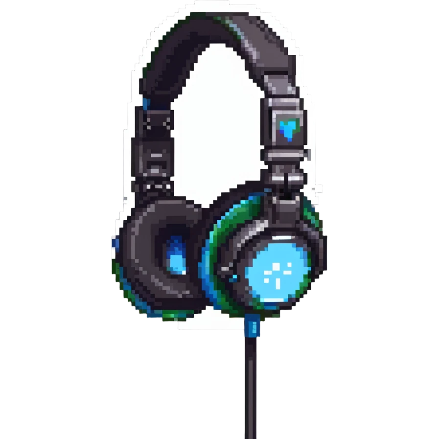 gaming headphones with microphone emoji