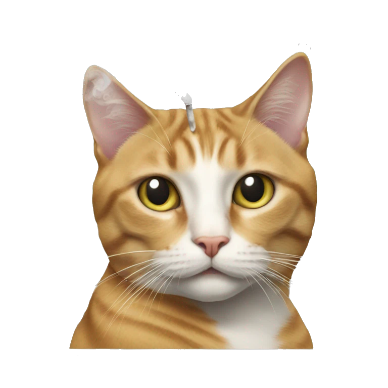 Cat smoking emoji