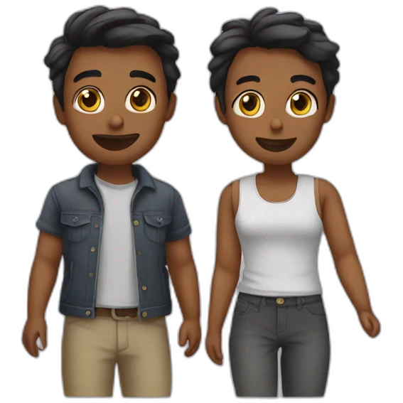 two amsk emoji