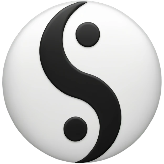 Ying yang emoji