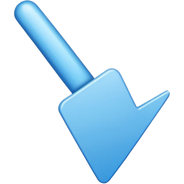 Blue cursor emoji