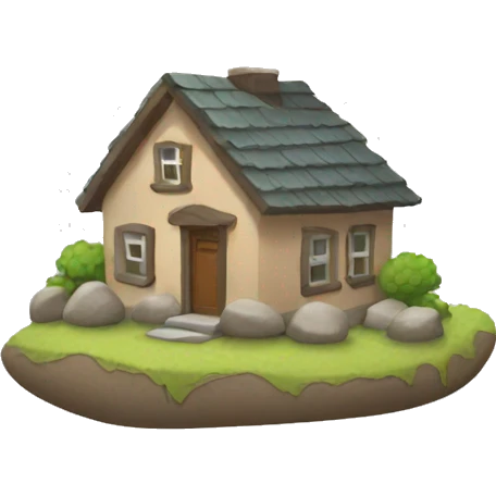 Pebble dash house  emoji