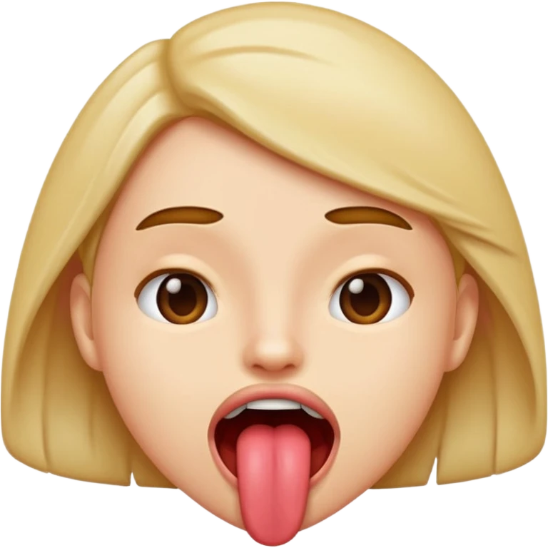 Tongue out shaking emoji