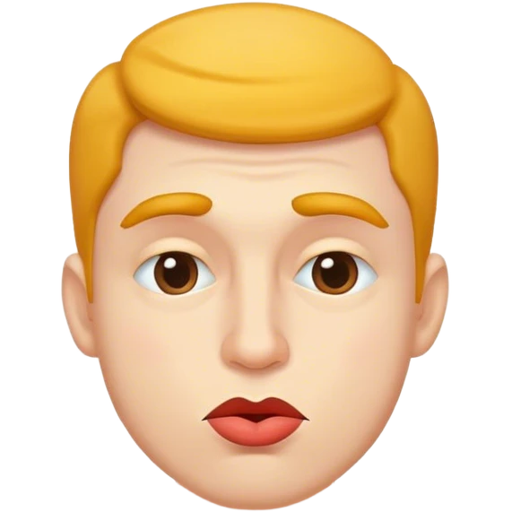 Trump Making Kissy Face emoji